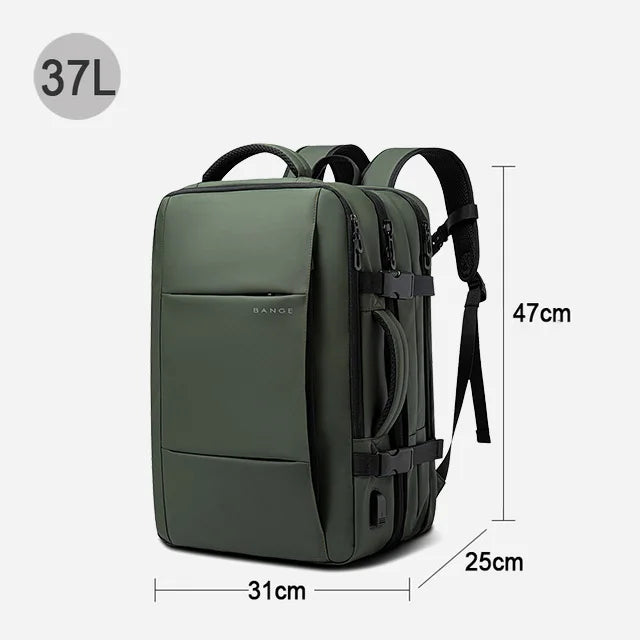 Sac À Dos Imperméable Homme Extensible Avec Port USB