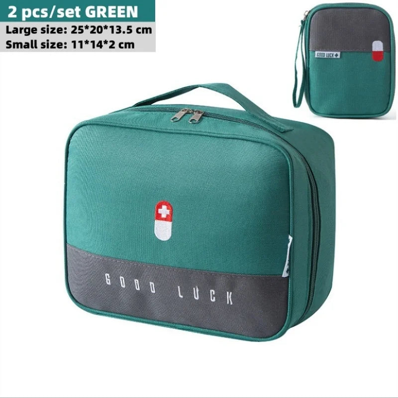 Trousse de premiers secours en polyester Oxford avec poignée et poche avant