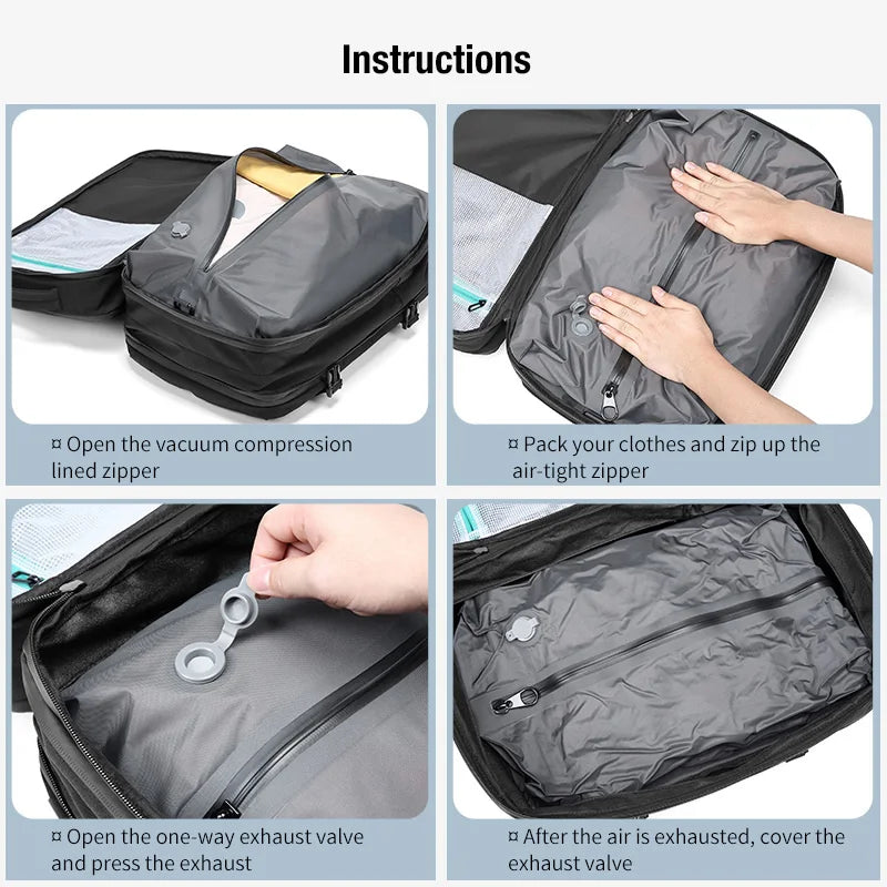 Sac À Dos Extensible Noir Pour Ordinateur Portable