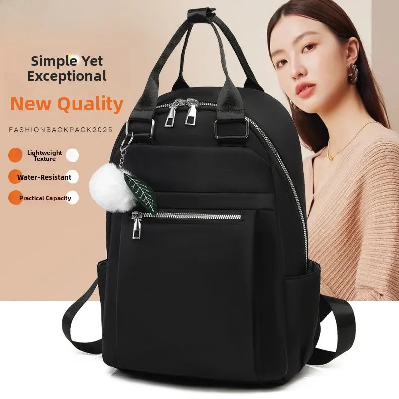 Sac À Dos 20-35 L Avec Poche Avant Zippée Tissu Oxford