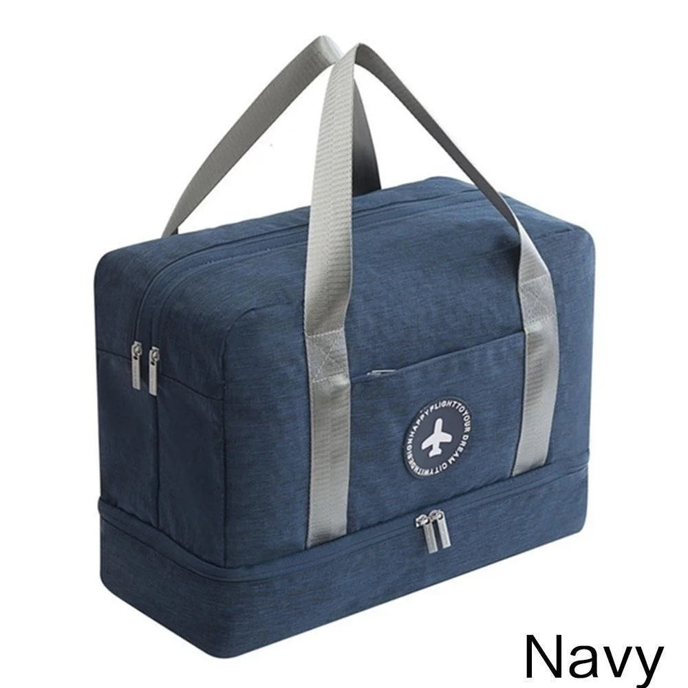 sac de voyage imperméable en tissu Oxford à séparation humide et sèche