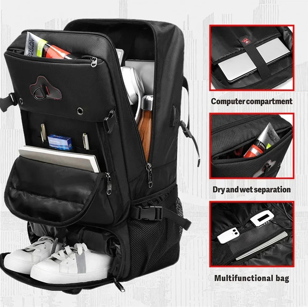Sac A Dos Randonnée Homme Imperméable En Oxford