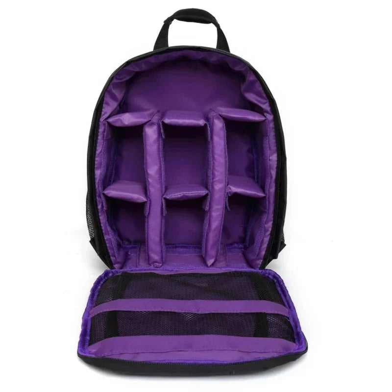 Sac À Dos Noir Imperméable À Cloisons Amovibles