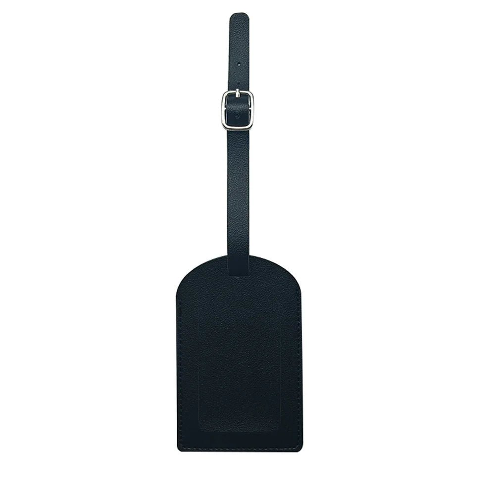 Étiquette de bagage personnalisable avec initiales en PU