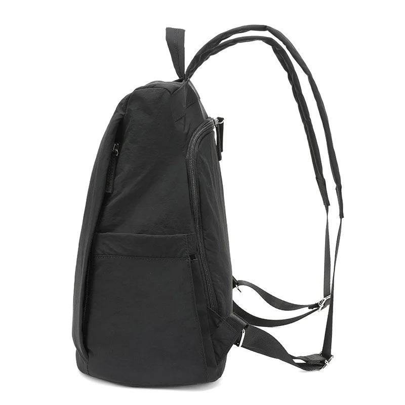 Sac À Dos Acétate Beige Avec Poche Latérale