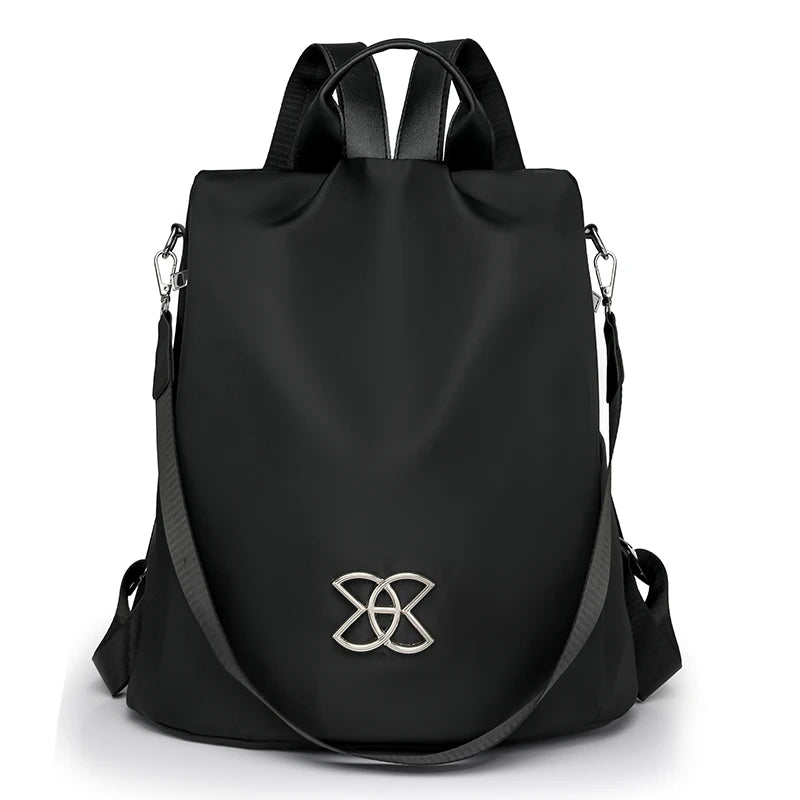 Sac À Dos Antivol Noir En Nylon
