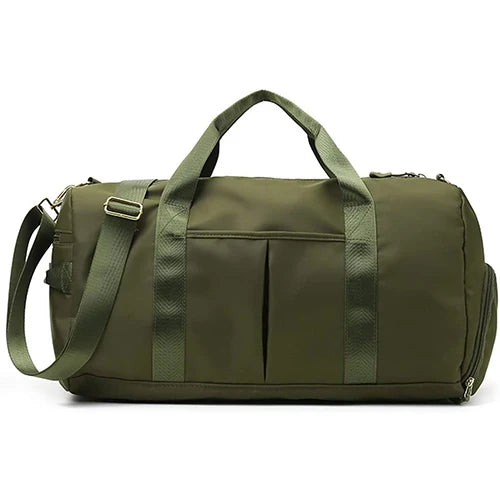 Sac polochon de voyage personnalisable brodé avec compartiment à chaussures