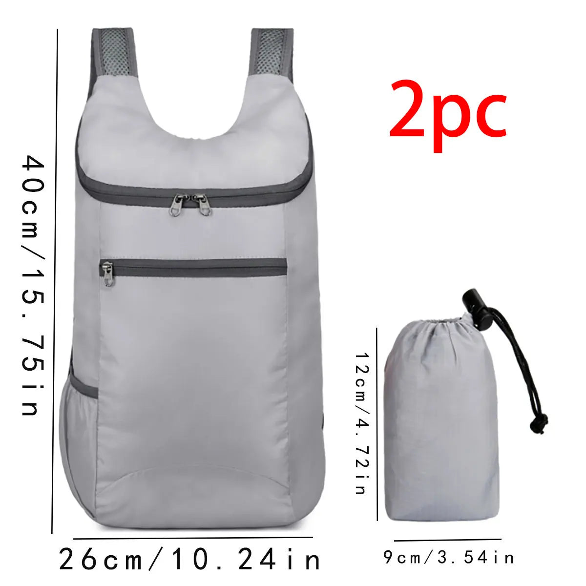 Sac À Dos De Voyage Pliable En Nylon, 20-35 Litres