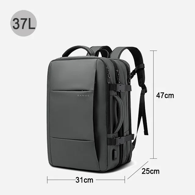Sac À Dos Imperméable Homme Extensible Avec Port USB