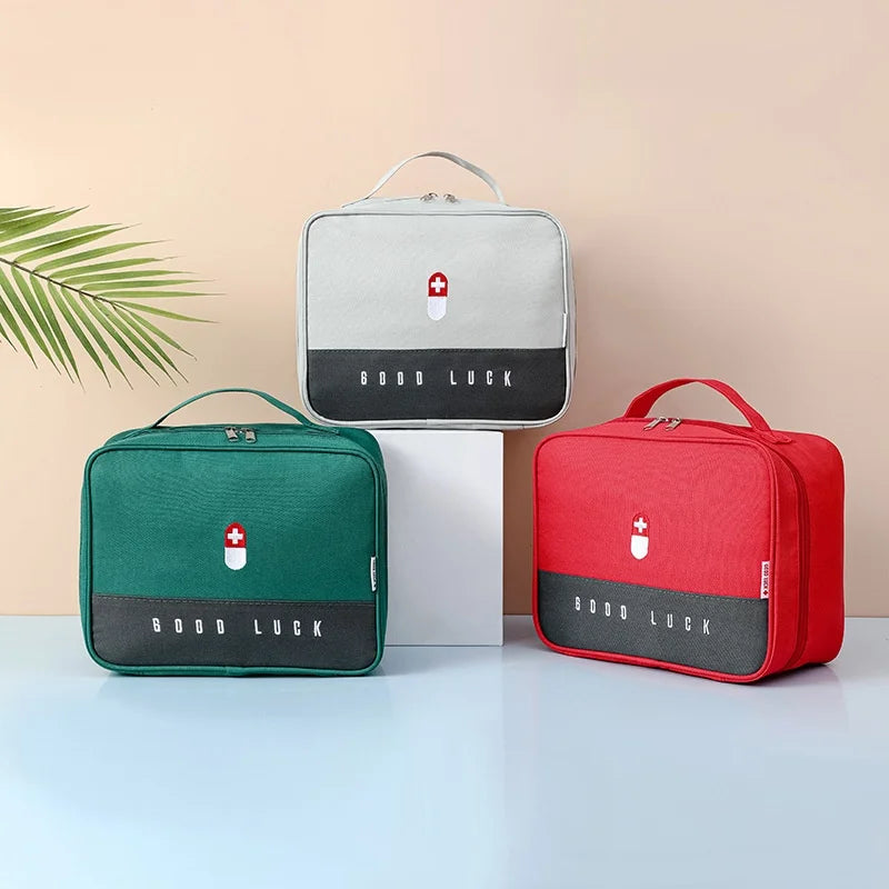 Trousse de premiers secours en polyester Oxford avec poignée et poche avant