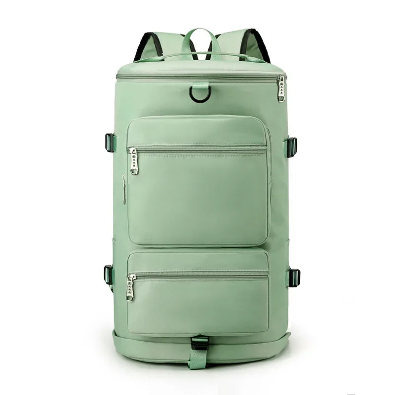 Sac À Dos Sport Homme Vert Menthe Poches Frontales Zippées