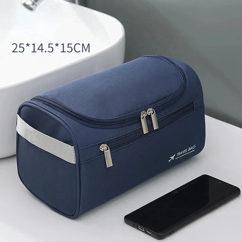 Trousse De Toilette De Voyage Femme Cuir PU Marron