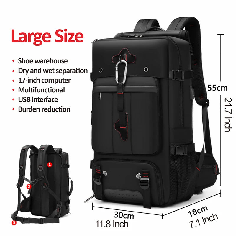 Sac A Dos Randonnée Homme Imperméable En Oxford