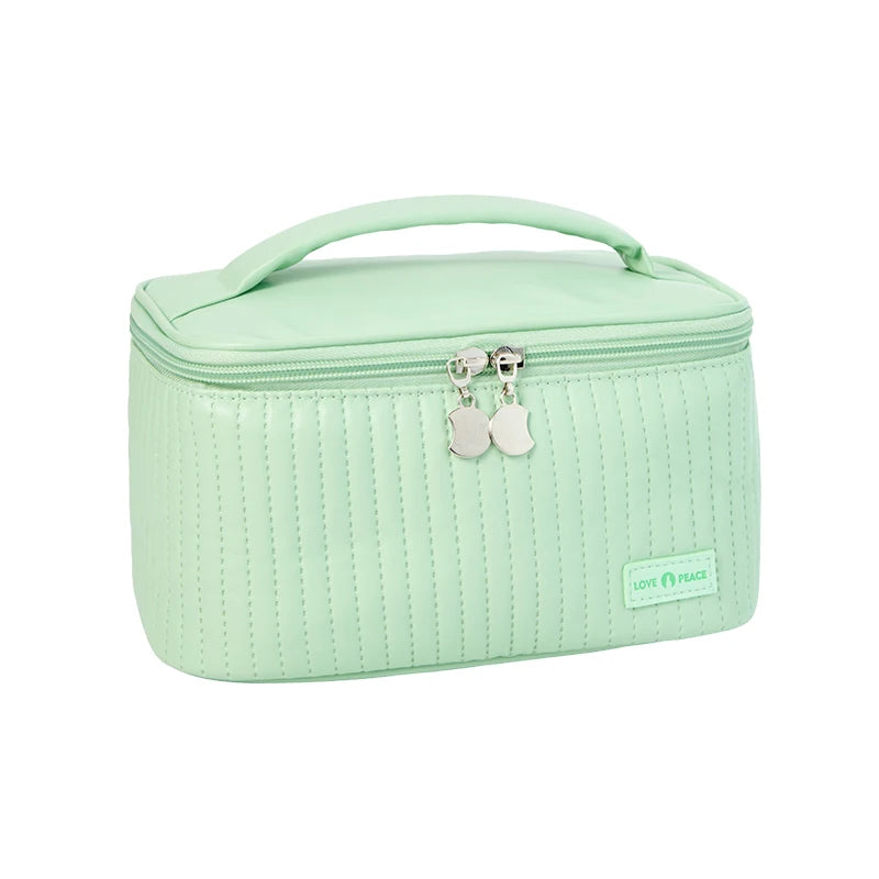Grand Trousse De Toilette Cuir Synthétique PU Compartiments