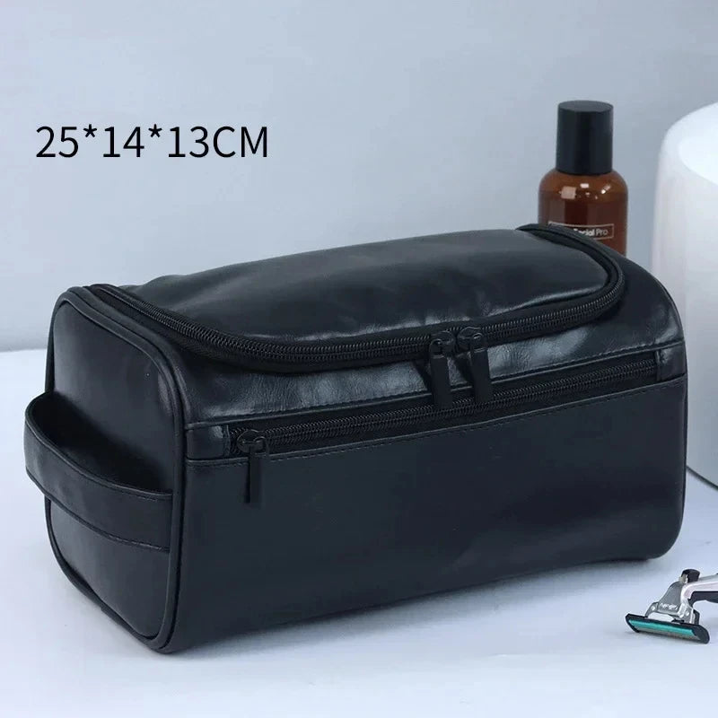 Trousse De Toilette De Voyage Femme Cuir PU Marron