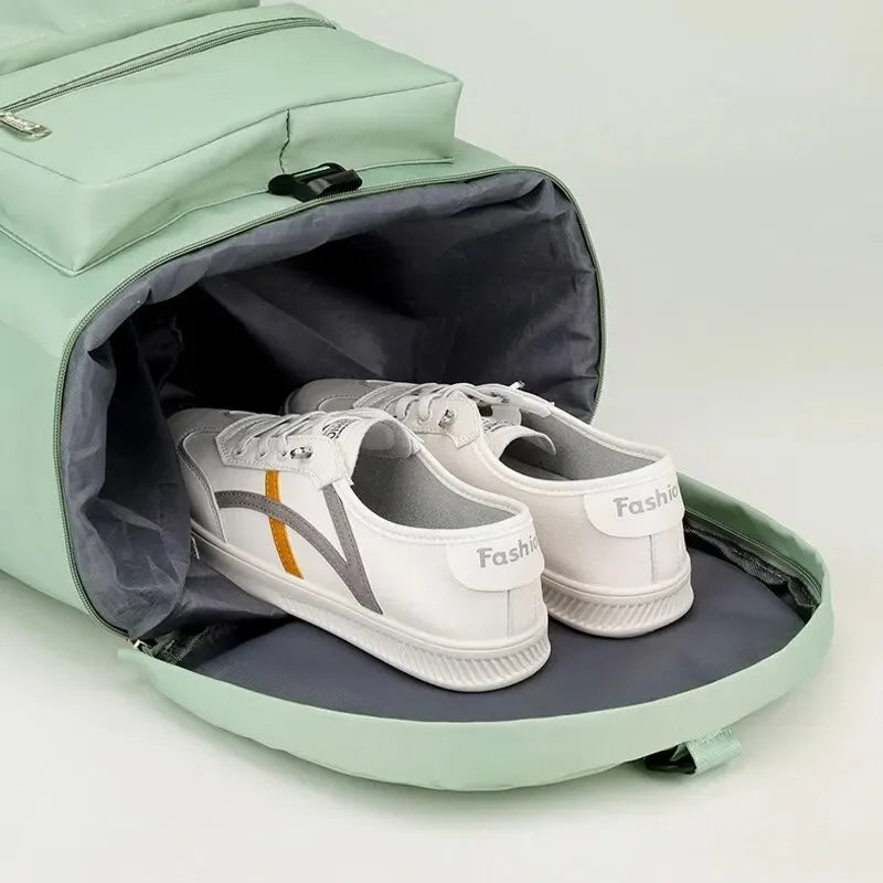Sac À Dos Sport Homme Vert Menthe Poches Frontales Zippées