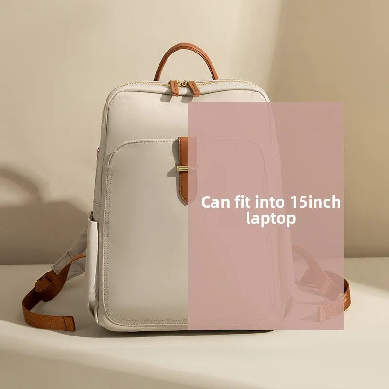 Sac À Dos En Nylon Avec Poche Frontale Pour Ordinateur
