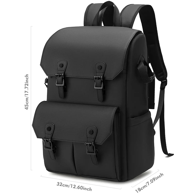 Sac À Dos Polyester Noir Double Bretelle