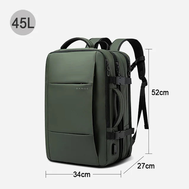 Sac À Dos Imperméable Homme Extensible Avec Port USB
