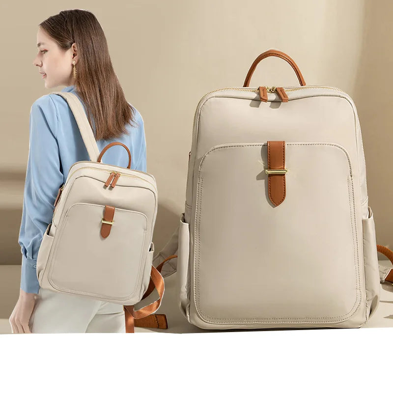 Sac À Dos En Nylon Avec Poche Frontale Pour Ordinateur