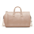 Sac polochon de voyage homme marron en PU personnalisable et imperméable