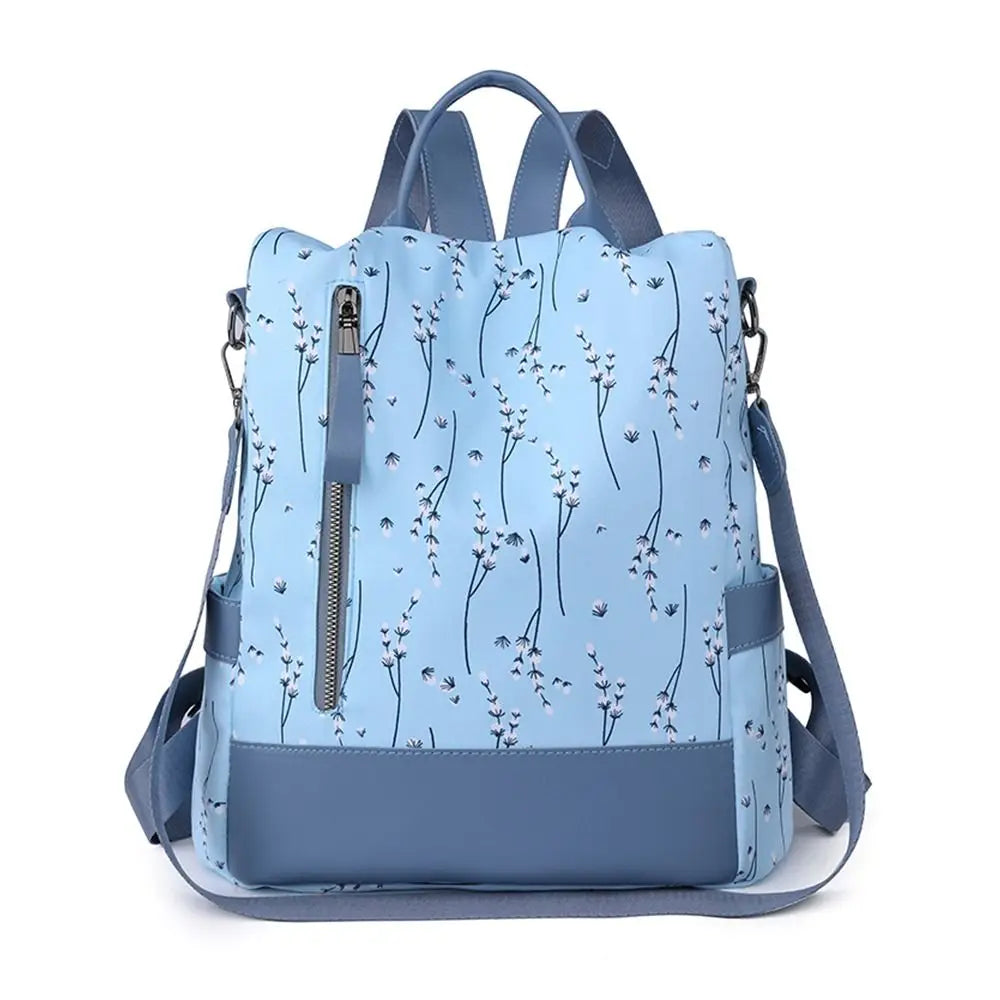 Sac À Dos Toutes Saisons Imprimé Floral En Tissu Oxford