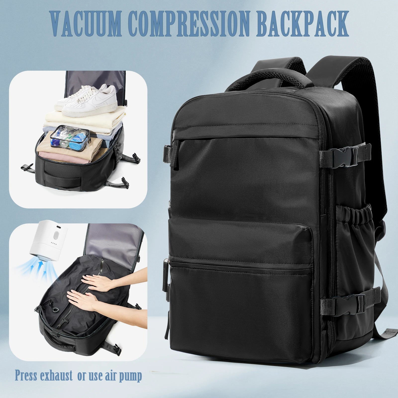 Sac À Dos De Voyage Compression Sous Vide Compartiment