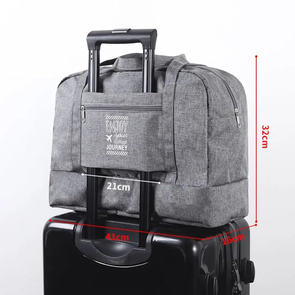 Sac de voyage femme gris en Oxford à compartiment humide et sec