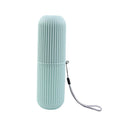 Étui pour brosse à dents gris clair avec dragonne et trous d’aération