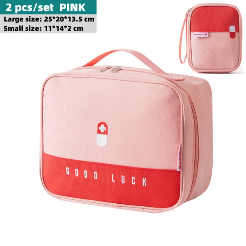Trousse de premiers secours en polyester Oxford avec poignée et poche avant