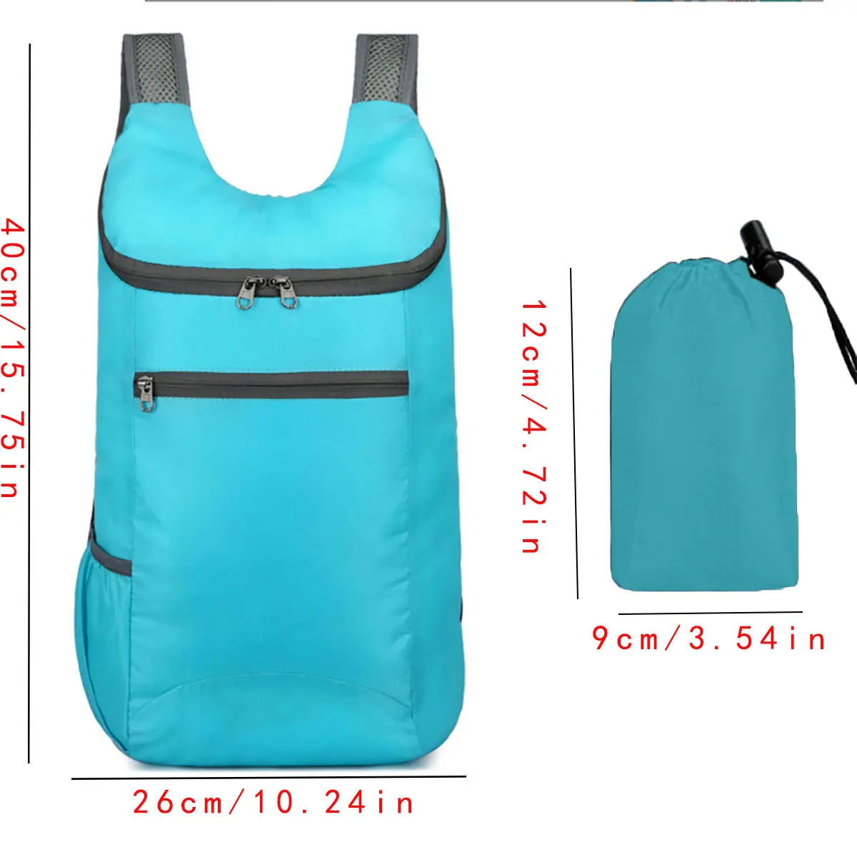 Sac À Dos De Voyage Pliable En Nylon, 20-35 Litres