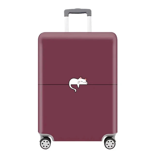 Housse de valise extensible imprimé voyage 18 à 32 pouces