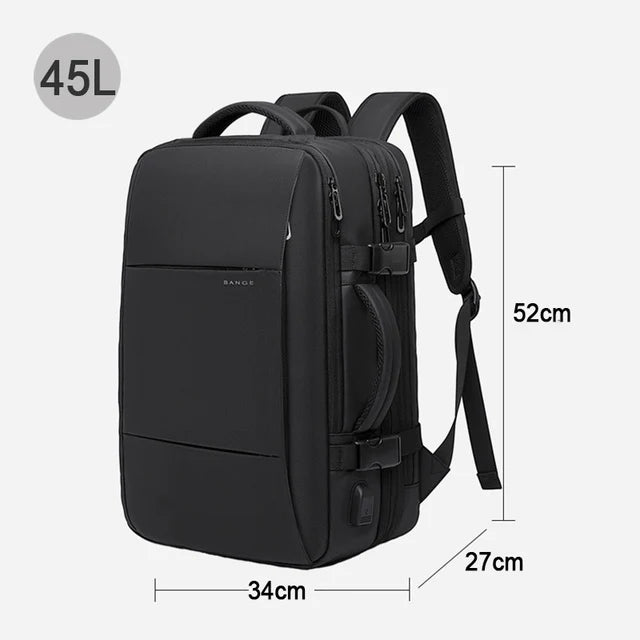 Sac À Dos Imperméable Homme Extensible Avec Port USB