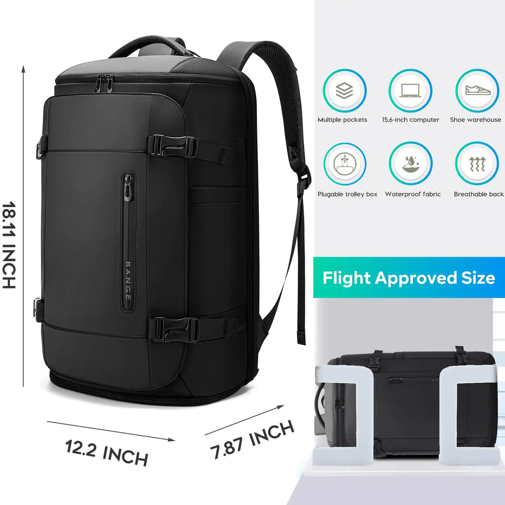 Sac À Dos Oxford Grande Capacité Compartiment À Chaussures