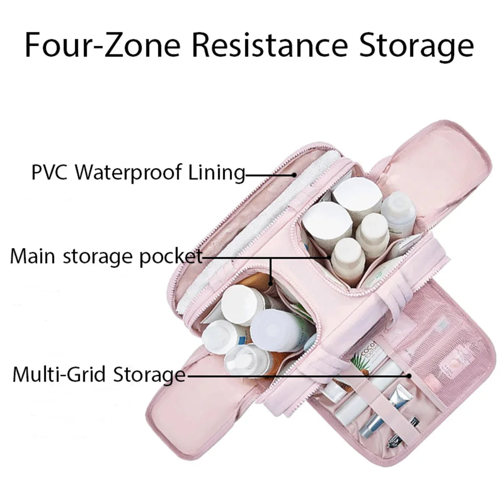 Grande Trousse De Toilette Femme À Compartiments Multiples