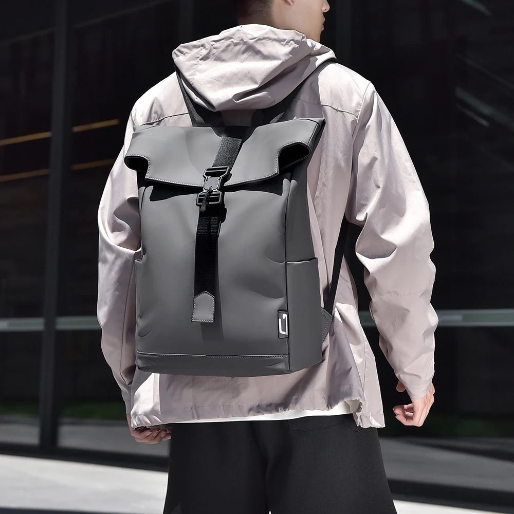 Sac À Dos PVC Imperméable Rabattable À Boucle