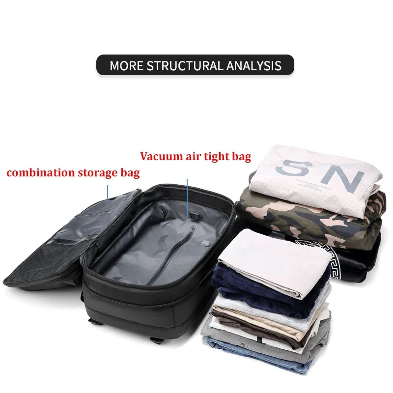 Sac A Dos Homme Ville Compression Sous Vide Extensible