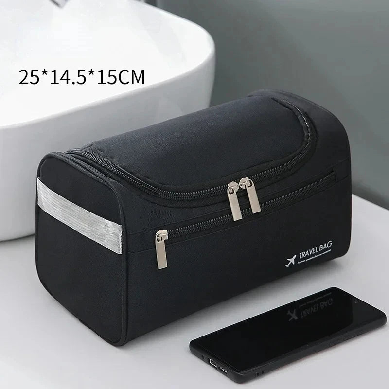 Trousse De Toilette De Voyage Femme Cuir PU Marron