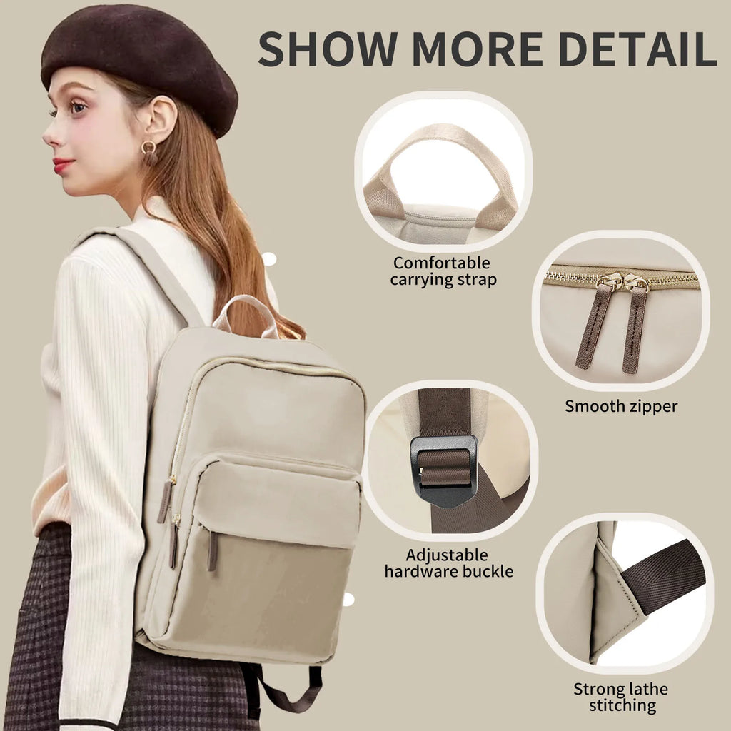 Sac À Dos Femme Ordi En Nylon Compartiment Pour Ordinateur