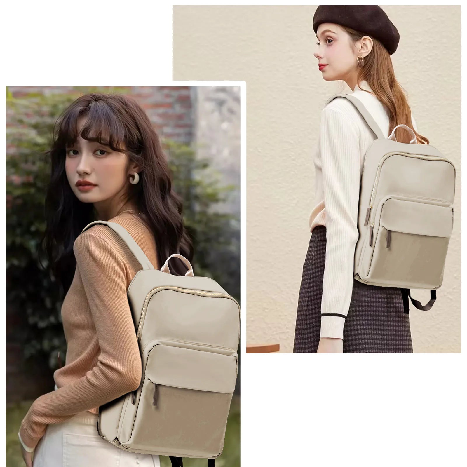 Sac À Dos Femme Ordi En Nylon Compartiment Pour Ordinateur