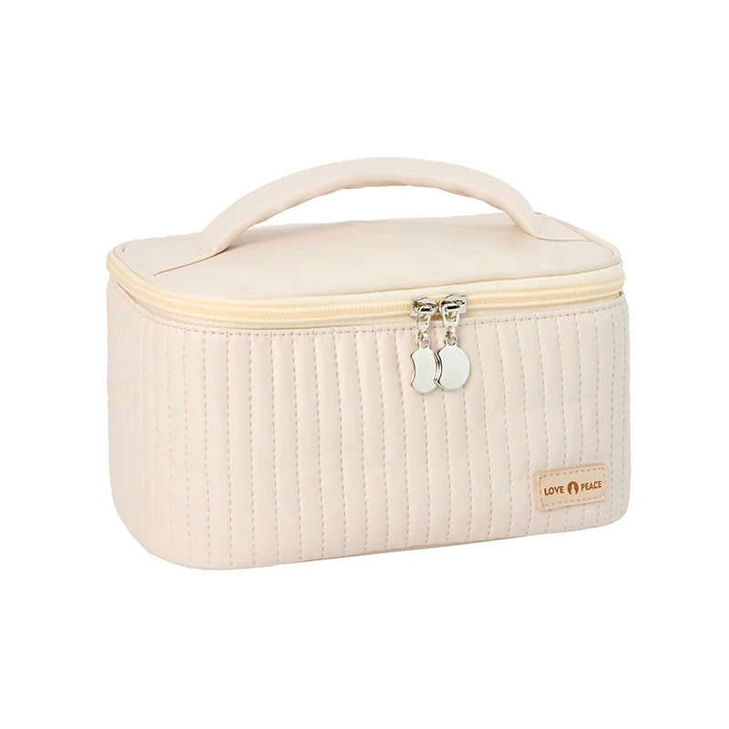 Grand Trousse De Toilette Cuir Synthétique PU Compartiments