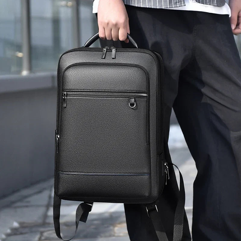 Sac À Dos Homme En Similicuir PU Avec Port USB