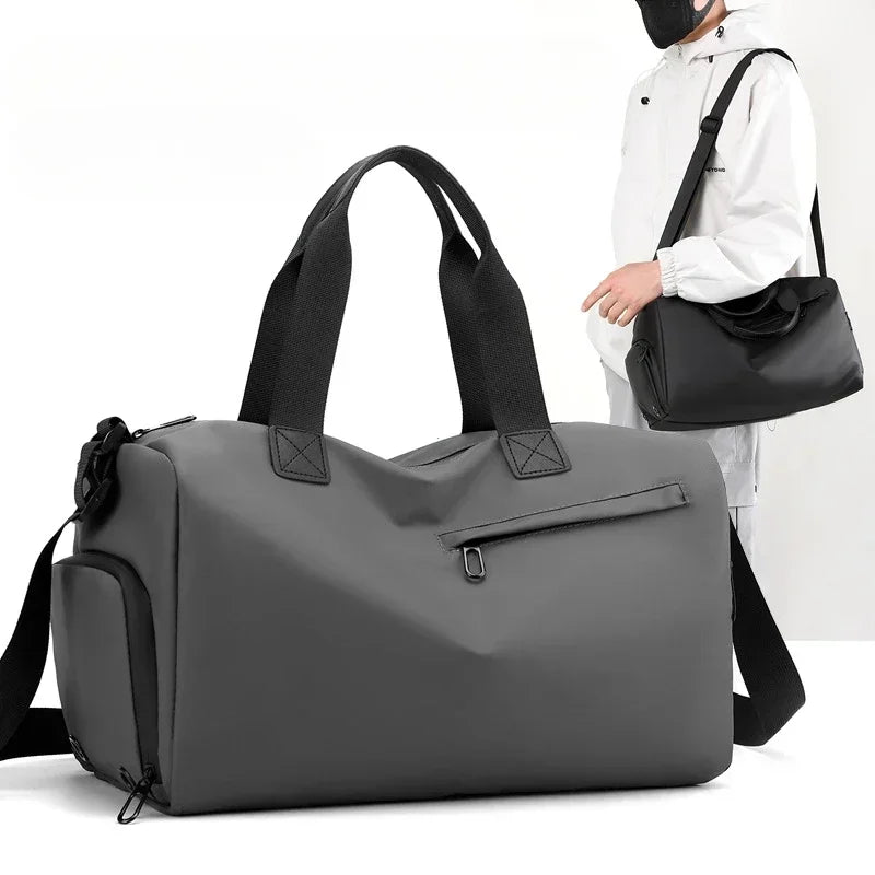 Sac de sport noir imperméable avec séparation sec et humide