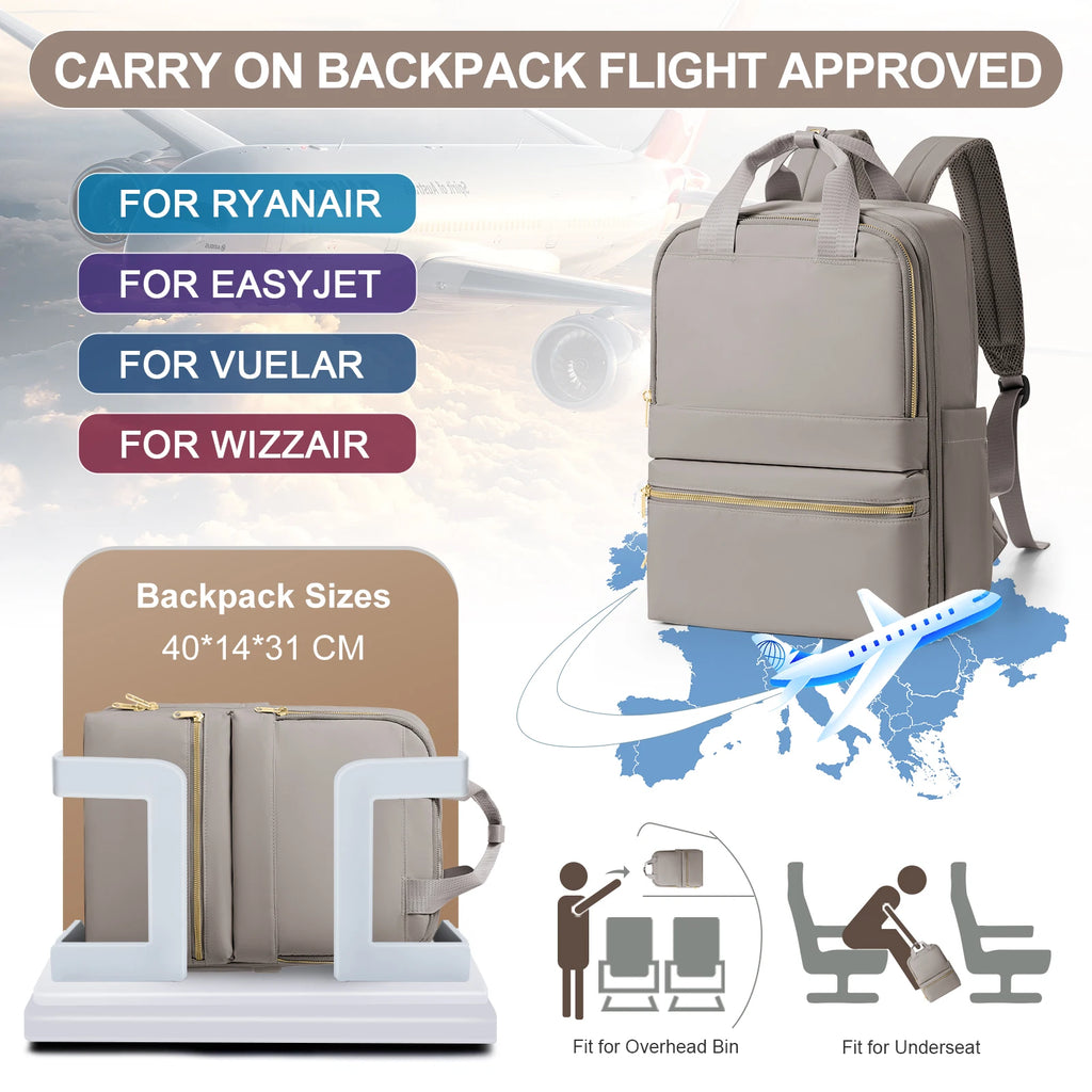 Sac À Dos Unisexe 20-35 L En Nylon Compartiment