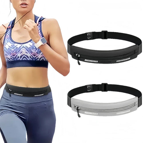 Ceinture de course unisexe résistante à l’eau avec poche téléphone