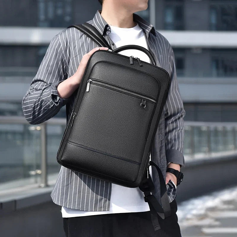 Sac À Dos Homme En Similicuir PU Avec Port USB