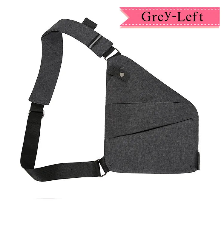 Sac poitrine homme imperméable en tissu Oxford à bandoulière croisée
