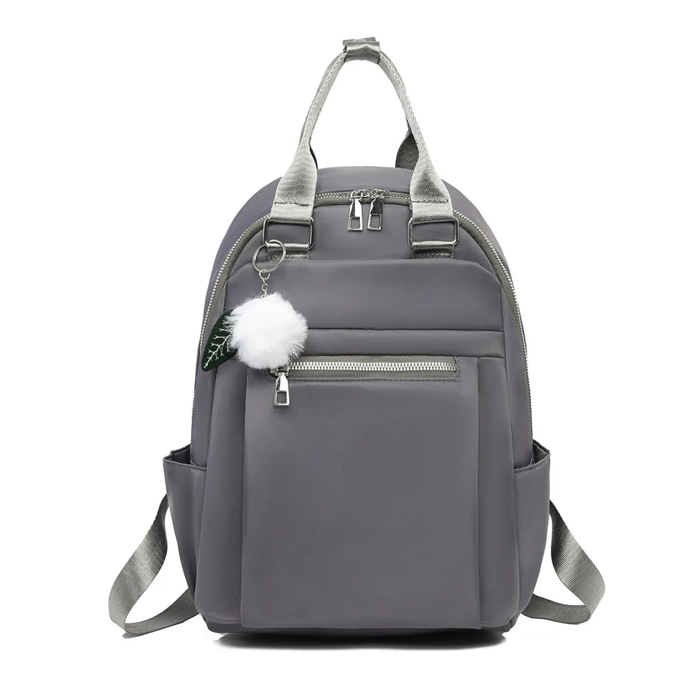 Sac À Dos 20-35 L Avec Poche Avant Zippée Tissu Oxford
