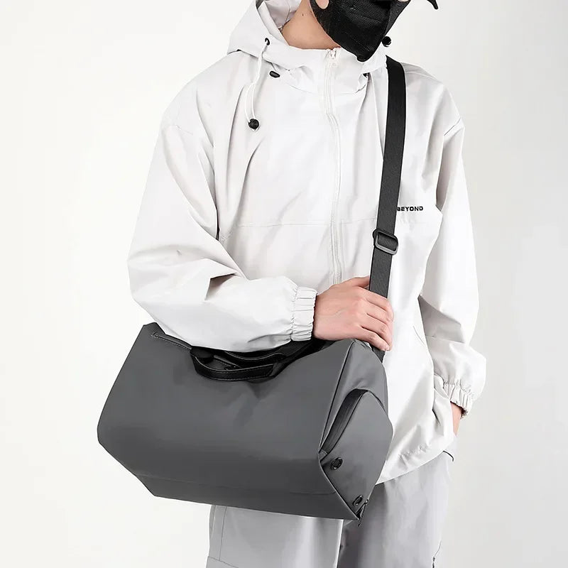 Sac de sport noir imperméable avec séparation sec et humide
