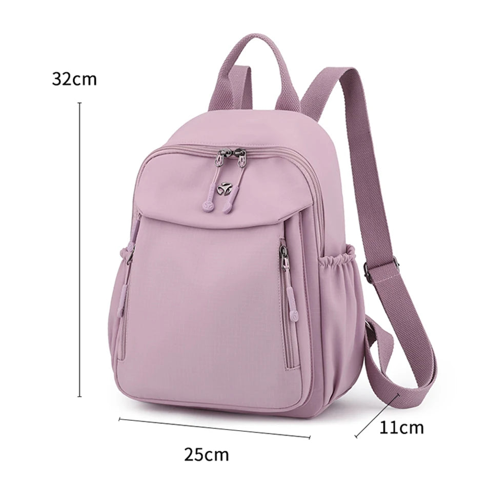Petit Sac À Dos Femme Noir En Nylon